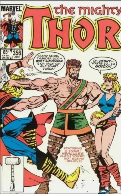 Thor, Vol. 1 #356 Direct Edition comic book cover, 1985