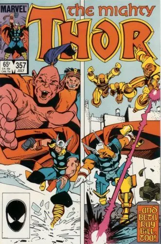 Thor, Vol. 1 #357 Direct Edition comic book cover, 1985