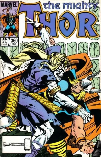 Thor, Vol. 1 #360 Direct Edition comic book cover, 1985
