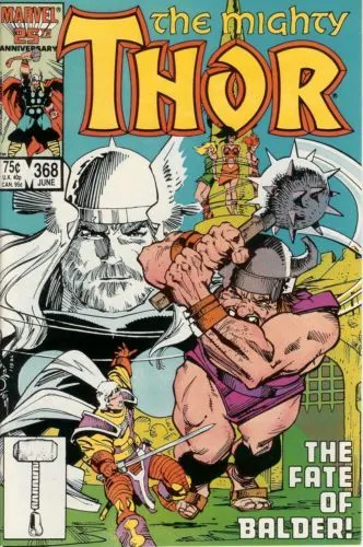 Thor, Vol. 1 #368 Direct Edition comic book cover, 1986