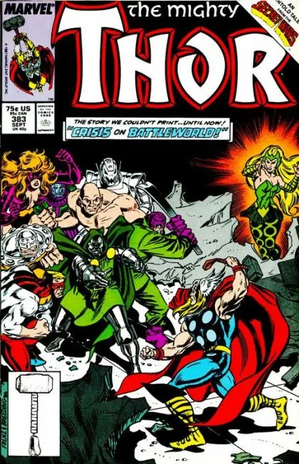 Thor, Vol. 1 #383 Direct Edition comic book cover, 1987