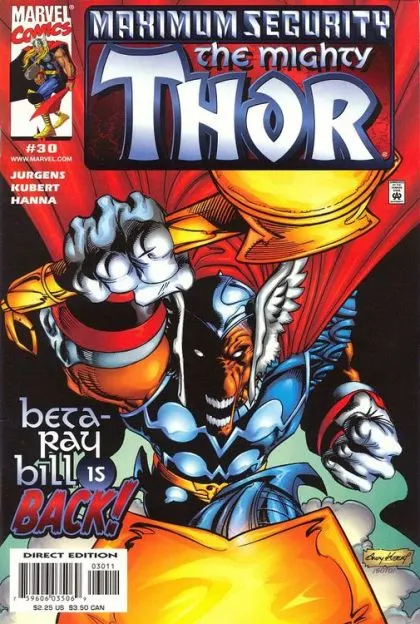 Thor, Vol. 2 #30 Direct Edition comic book cover, 2000