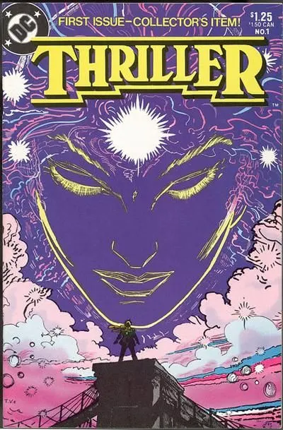 Thriller #1 comic book cover, 1983