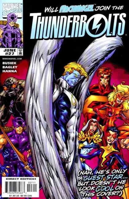 Thunderbolts, Vol. 1 #27 comic book cover, 1999