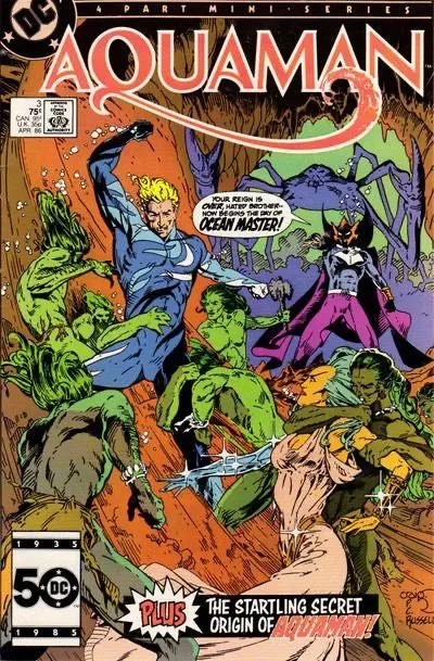 Aquaman, Vol. 2 #3 Direct Edition comic book cover, 1986