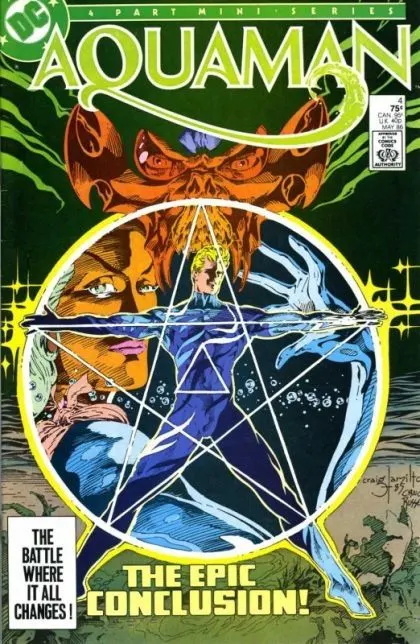 Aquaman, Vol. 2 #4 Direct Edition comic book cover, 1986