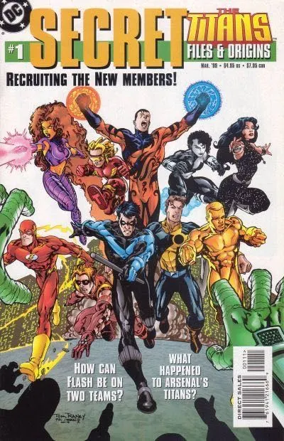 Titans Secret Files and Origins #1 comic book cover, 1999
