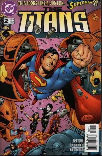 Titans, Vol. 1 #2 Direct Edition comic book cover, 1999