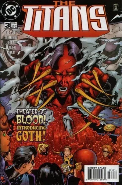 Titans, Vol. 1 #3 Direct Edition comic book cover, 1999