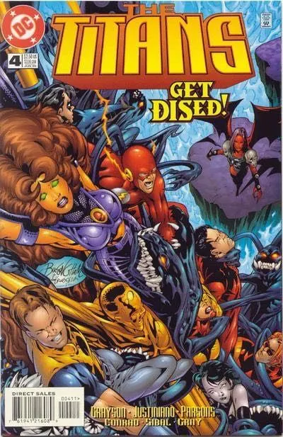 Titans, Vol. 1 #4 Direct Edition comic book cover, 1999