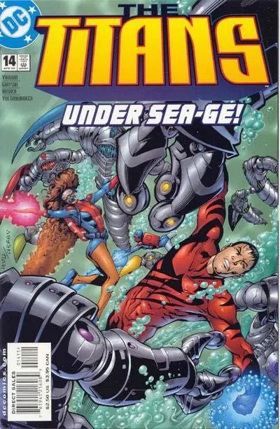 Titans, Vol. 1 #14 Direct Edition comic book cover, 2000