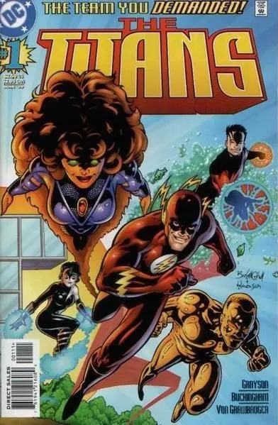 Titans, Vol. 1 #1 Starfire Cover comic book cover, 1999