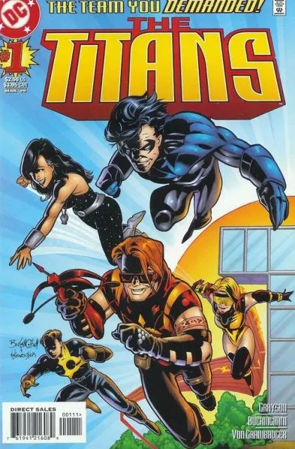 Titans, Vol. 1 #1 Nightwing Cover comic book cover, 1999