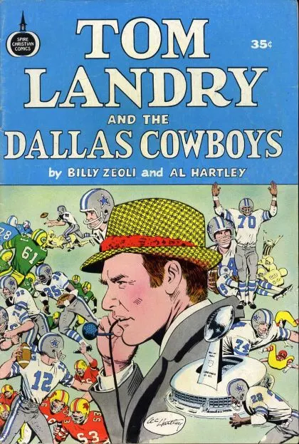 Tom Landry and the Dallas Cowboys #0 Regular Edition comic book cover, 1973