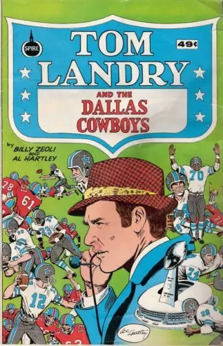 Tom Landry and the Dallas Cowboys #0 49 Cent Price Variant comic book cover, 1973