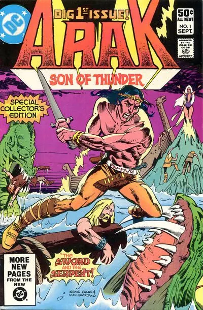 Arak #1 Direct Edition comic book cover, 1981