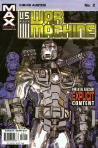 U.S. War Machine #2 comic book cover, 2001