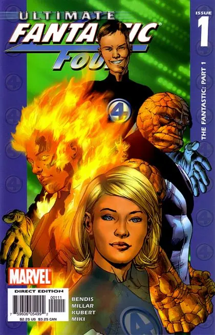 Ultimate Fantastic Four #1 Bryan Hitch Regular comic book cover, 2004
