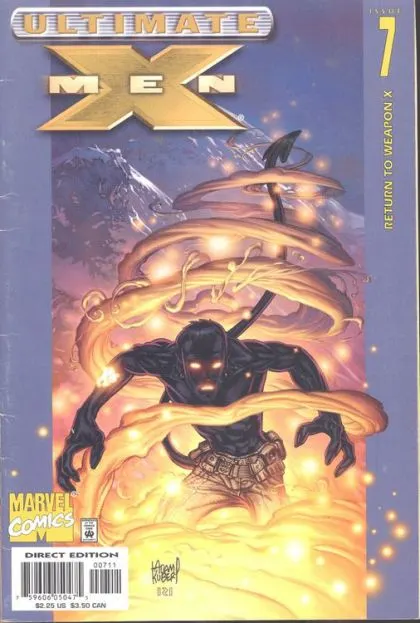 Ultimate X-Men, Vol. 1 #7 Direct Edition comic book cover, 2001