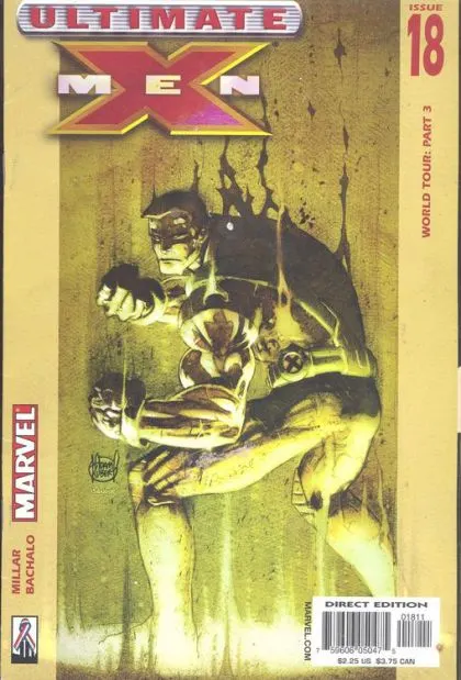 Ultimate X-Men, Vol. 1 #18 Direct Edition comic book cover, 2002