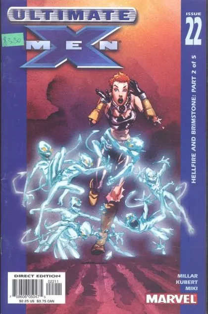 Ultimate X-Men, Vol. 1 #22 Direct Edition comic book cover, 2002