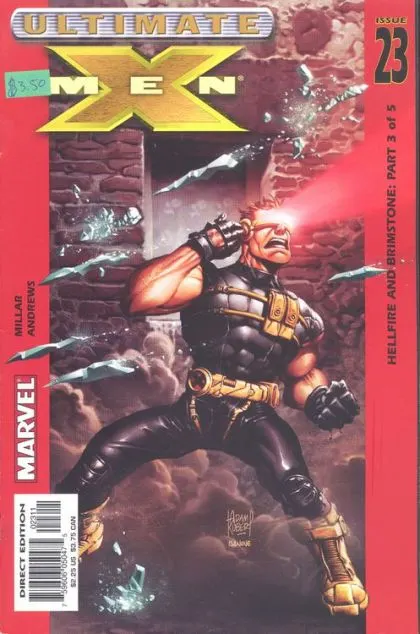 Ultimate X-Men, Vol. 1 #23 Direct Edition comic book cover, 2002