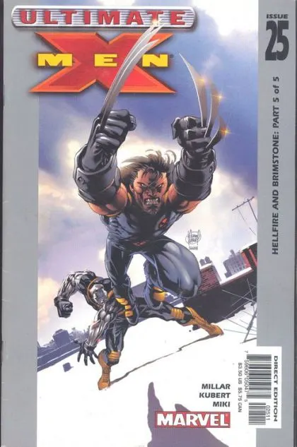 Ultimate X-Men, Vol. 1 #25 Direct Edition comic book cover, 2003