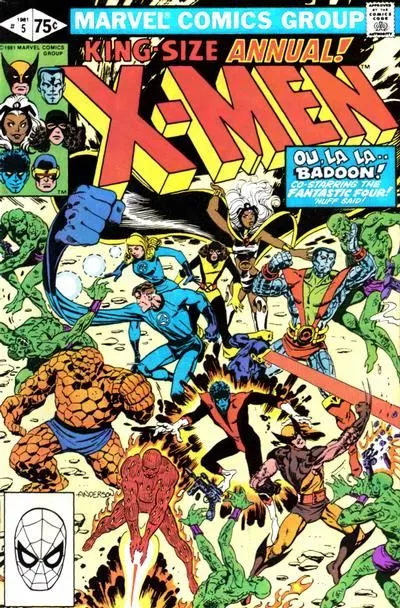 The Uncanny X-Men, Vol. 1 Annual #5 Direct Edition comic book cover, 1981