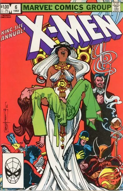 The Uncanny X-Men, Vol. 1 Annual #6 Direct Edition comic book cover, 1982