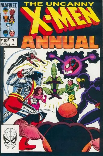 The Uncanny X-Men, Vol. 1 Annual #7 Direct Edition comic book cover, 1983