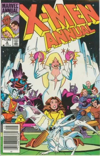 The Uncanny X-Men, Vol. 1 Annual #8 Newsstand Edition comic book cover, 1984