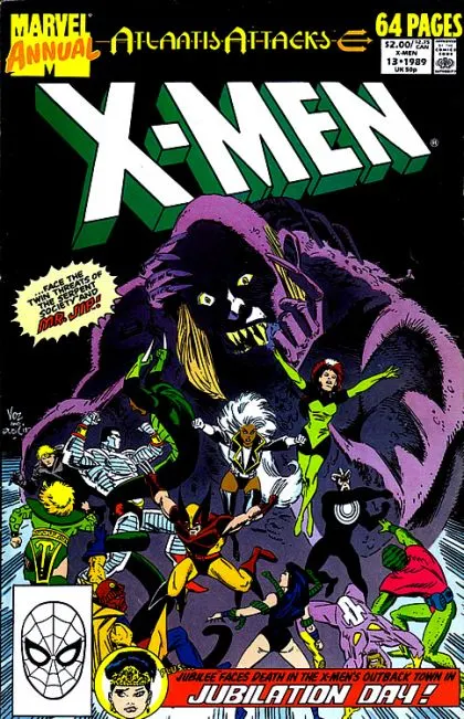 The Uncanny X-Men, Vol. 1 Annual #13 Direct Edition comic book cover, 1989
