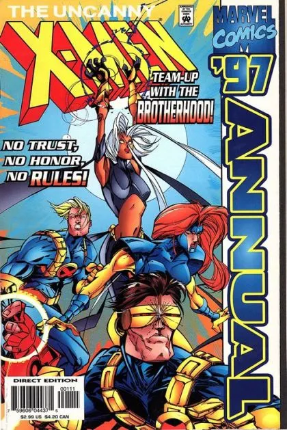 The Uncanny X-Men, Vol. 1 Annual #21 Direct Edition comic book cover, 1997