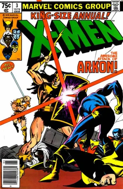 The Uncanny X-Men, Vol. 1 Annual #3 Newsstand Edition comic book cover, 1980