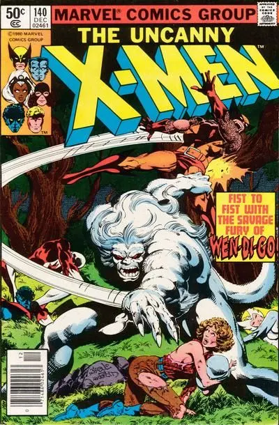 Uncanny X-Men, Vol. 1 #140 Newsstand Edition comic book cover, 1980