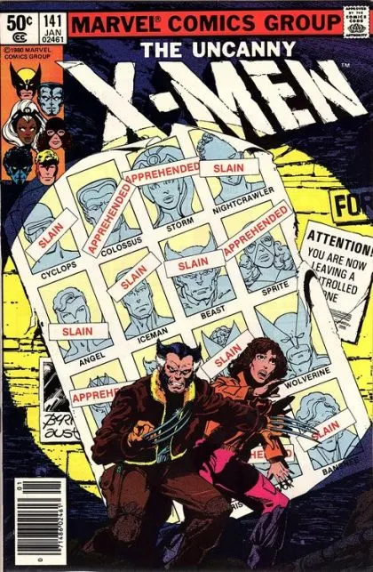 Uncanny X-Men, Vol. 1 #141 Newsstand Edition comic book cover, 1981