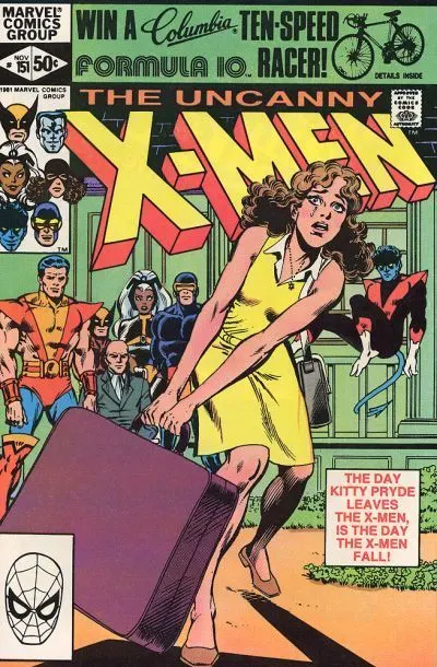 Uncanny X-Men, Vol. 1 #151 Direct Edition comic book cover, 1981