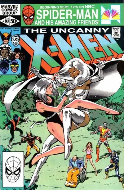 Uncanny X-Men, Vol. 1 #152 Direct Edition comic book cover, 1981