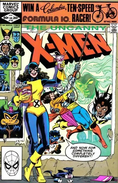 Uncanny X-Men, Vol. 1 #153 Direct Edition comic book cover, 1982