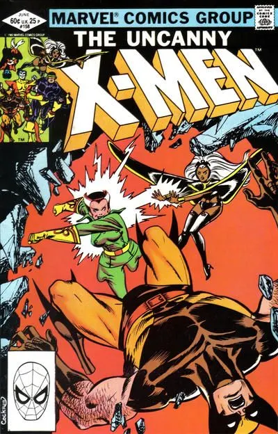 Uncanny X-Men, Vol. 1 #158 Direct Edition comic book cover, 1982
