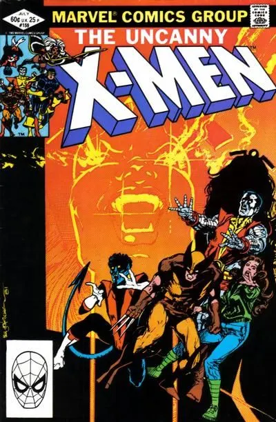 Uncanny X-Men, Vol. 1 #159 Direct Edition comic book cover, 1982