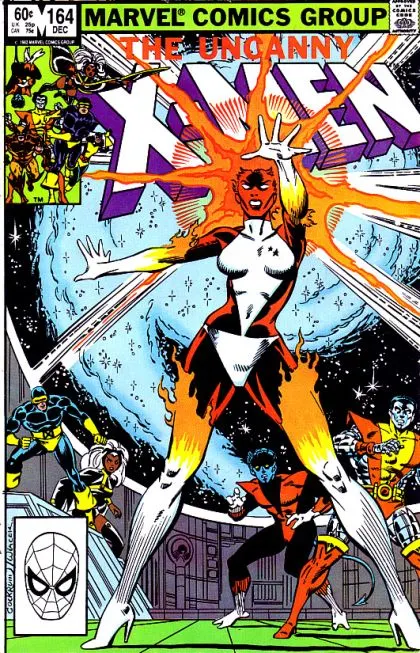 Uncanny X-Men, Vol. 1 #164 Direct Edition comic book cover, 1982