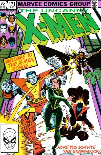 Uncanny X-Men, Vol. 1 #171 Direct Edition comic book cover, 1983