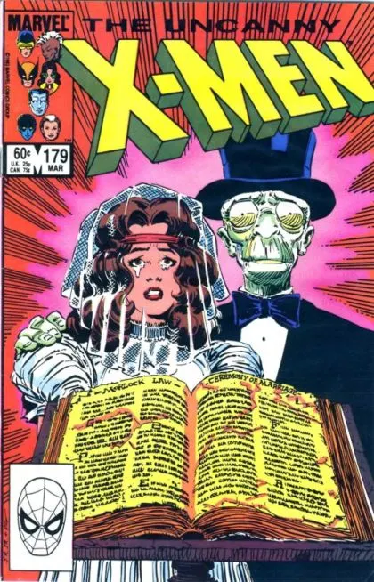 Uncanny X-Men, Vol. 1 #179 Direct Edition comic book cover, 1984