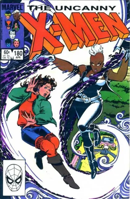 Uncanny X-Men, Vol. 1 #180 Direct Edition comic book cover, 1984