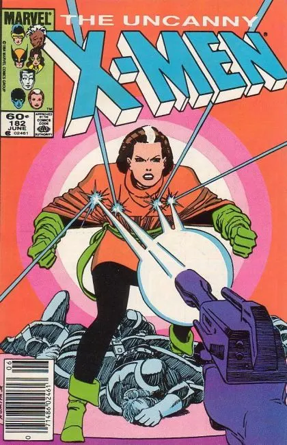 Uncanny X-Men, Vol. 1 #182 Newsstand Edition comic book cover, 1984
