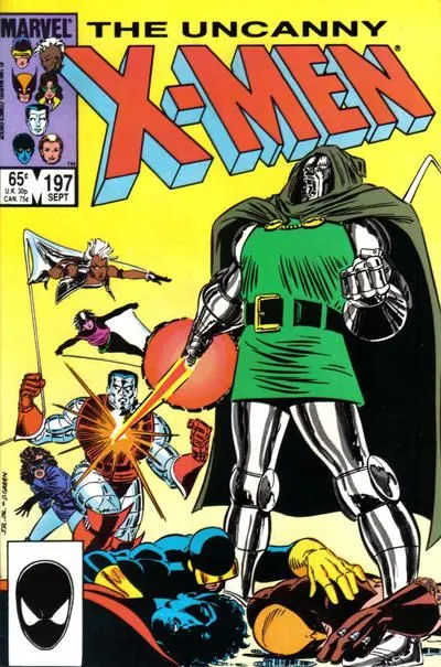 Uncanny X-Men, Vol. 1 #197 Direct Edition comic book cover, 1985