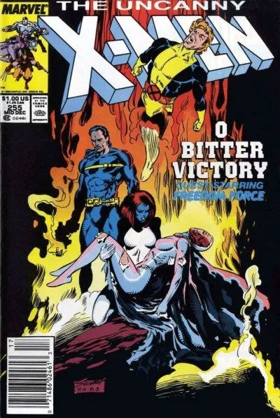 Uncanny X-Men, Vol. 1 #255 Newsstand Edition comic book cover, 1989