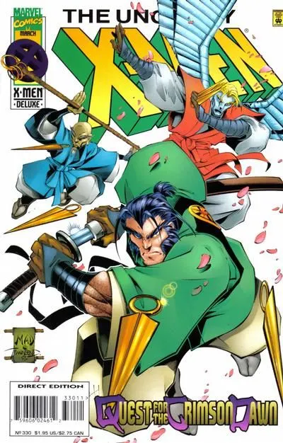 Uncanny X-Men, Vol. 1 #330 Direct Deluxe Edition comic book cover, 1996