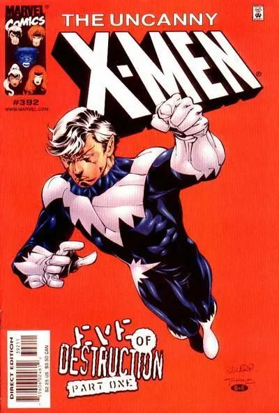 Uncanny X-Men, Vol. 1 #392 Direct Edition comic book cover, 2001